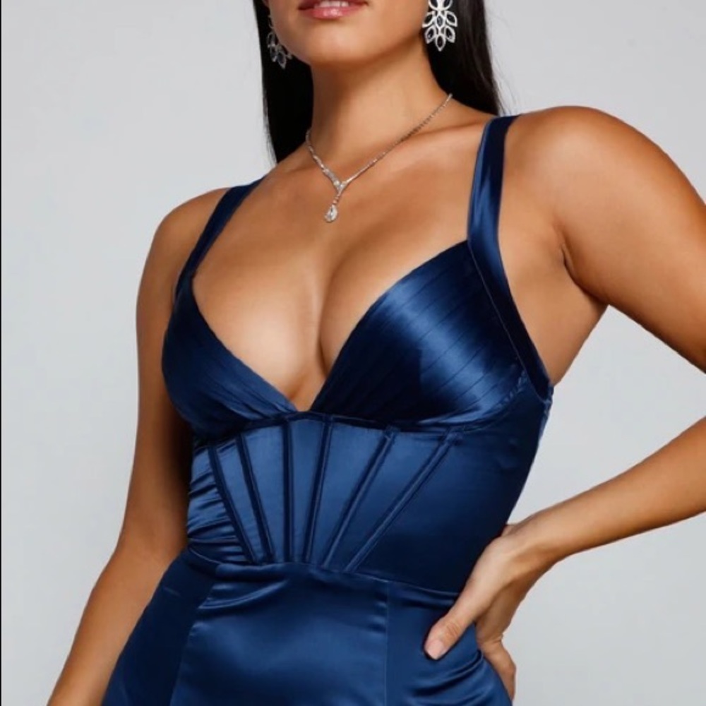 Windsor Rae Formal Blue Dress - Picture 3 of 3